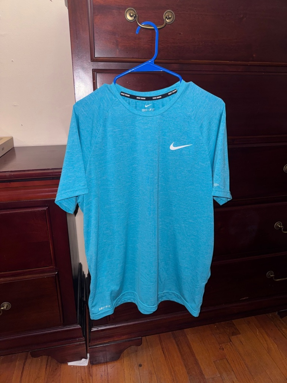 Nike Dri-FIT Short Sleeve Athletic Tee - Teal Blue